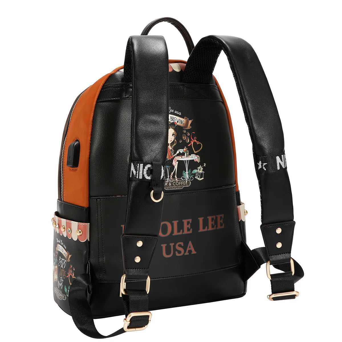 LAPTOP BACKPACK WITH USB CHARGING PORT - BP16698 VIRTUAL FRIEND / EMOTION