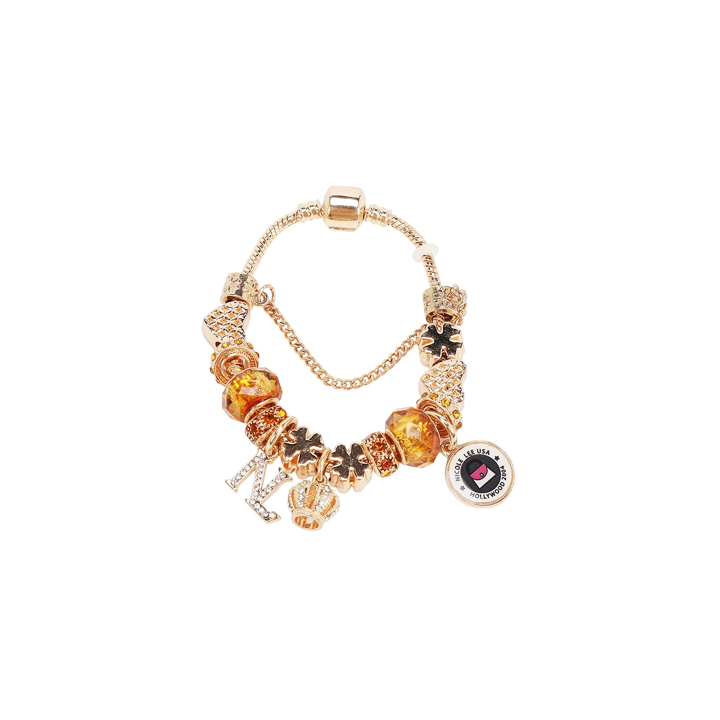 GOLD CHARM BRACELET GOLD 0 - BR8010 GOLD