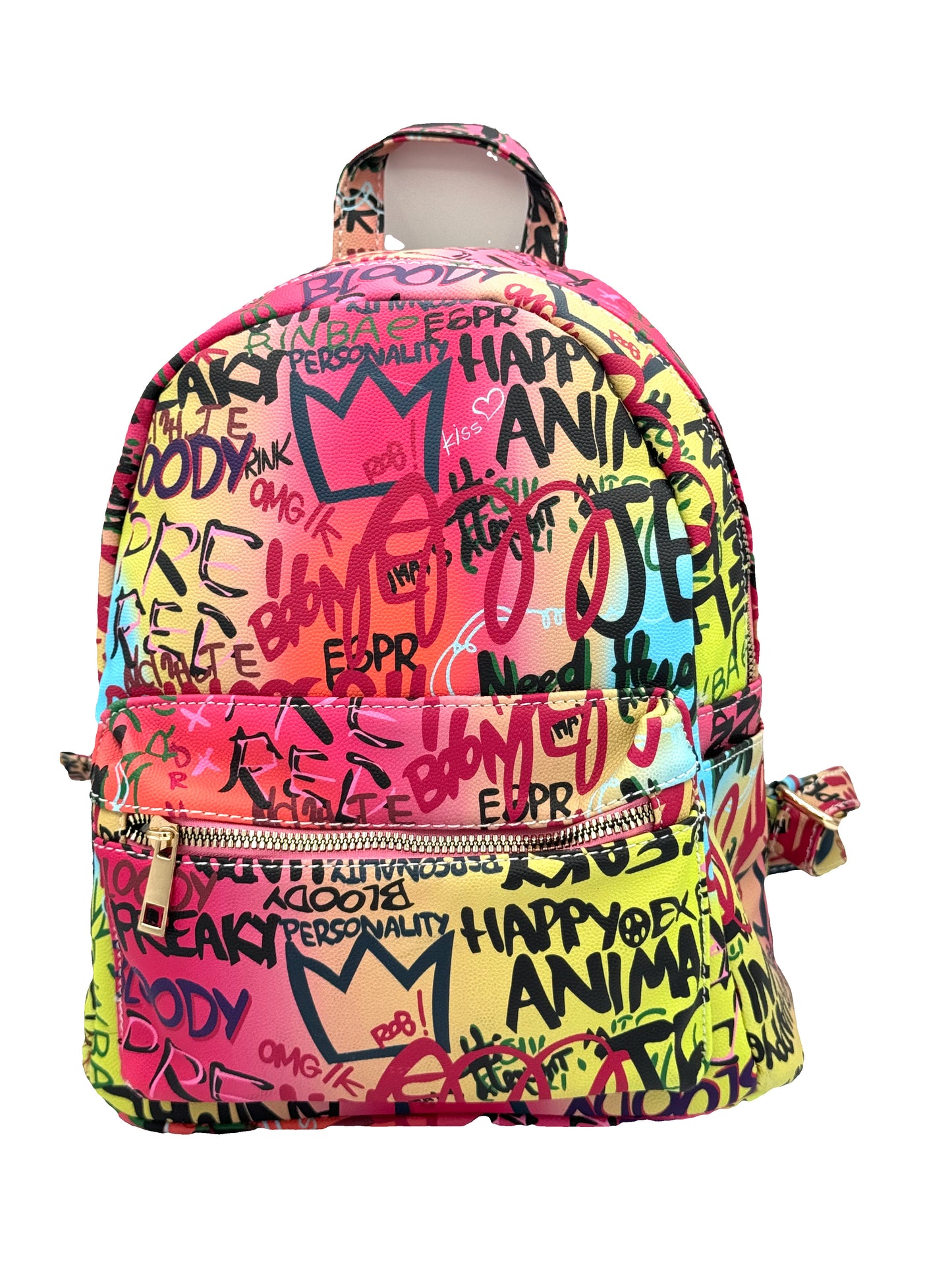 6520 Graffiti Print Backpack