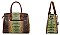 CE-5794-A 2 IN 1 Crocodile Tie-dyed Satchel + Wallet