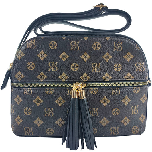 CM2673 Monogram Multi Compartment Dome Crossbody Bag