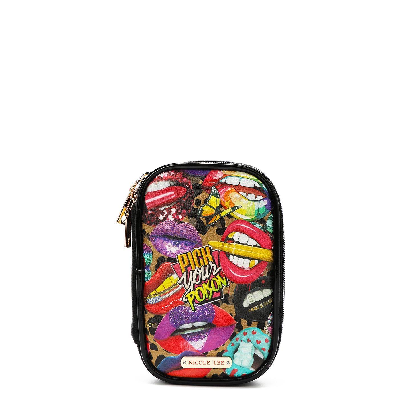 MAKEUP BRUSH SET W/ POUCH - COS7403 DREAMING THE CITY / LOVE ME HALF /BE MY VALENTINE / DOUBLE QUEENS / ALL EMOTION / CASUAL WALK / SARA IS SOFT BUT STRONG /  PARIS FASHION WEEK /