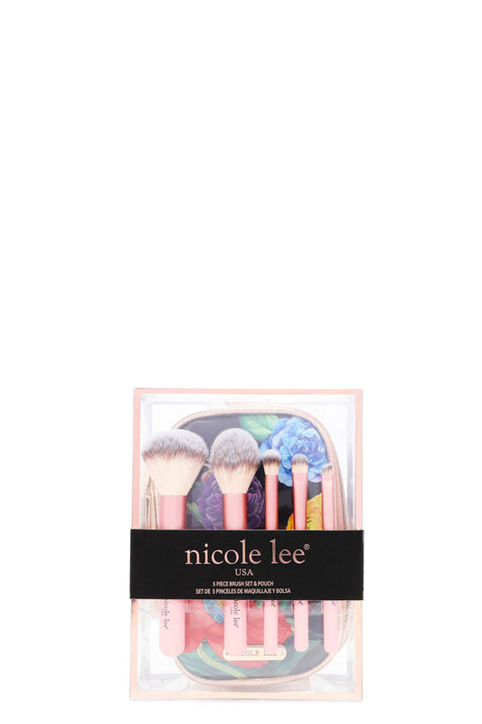 MAKEUP BRUSH SET W/ POUCH - COS7403 DREAMING THE CITY / LOVE ME HALF /BE MY VALENTINE / DOUBLE QUEENS / ALL EMOTION / CASUAL WALK / SARA IS SOFT BUT STRONG /  PARIS FASHION WEEK /