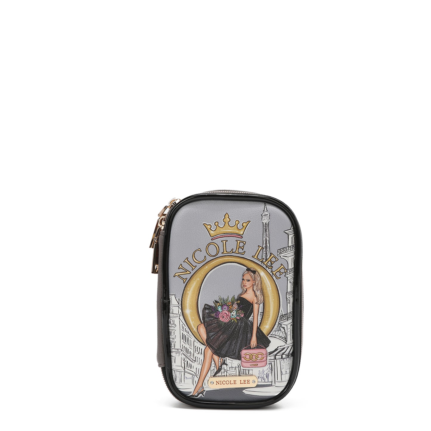 MAKEUP BRUSH SET W/ POUCH - COS7403 DREAMING THE CITY / LOVE ME HALF /BE MY VALENTINE / DOUBLE QUEENS / ALL EMOTION / CASUAL WALK / SARA IS SOFT BUT STRONG /  PARIS FASHION WEEK /