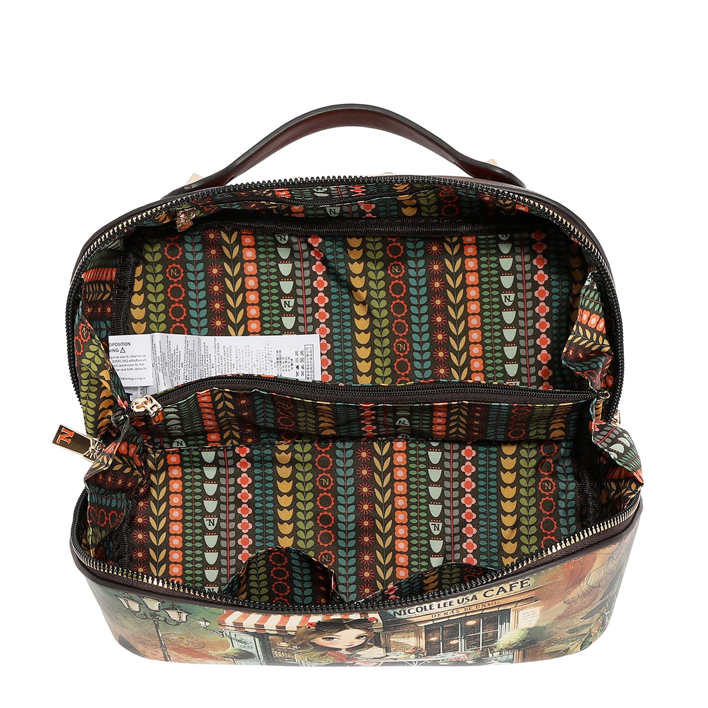 STRUCTURED TOP-HANDLE COSMETIC CASE - COS8002 VIRTUAL FRIEND