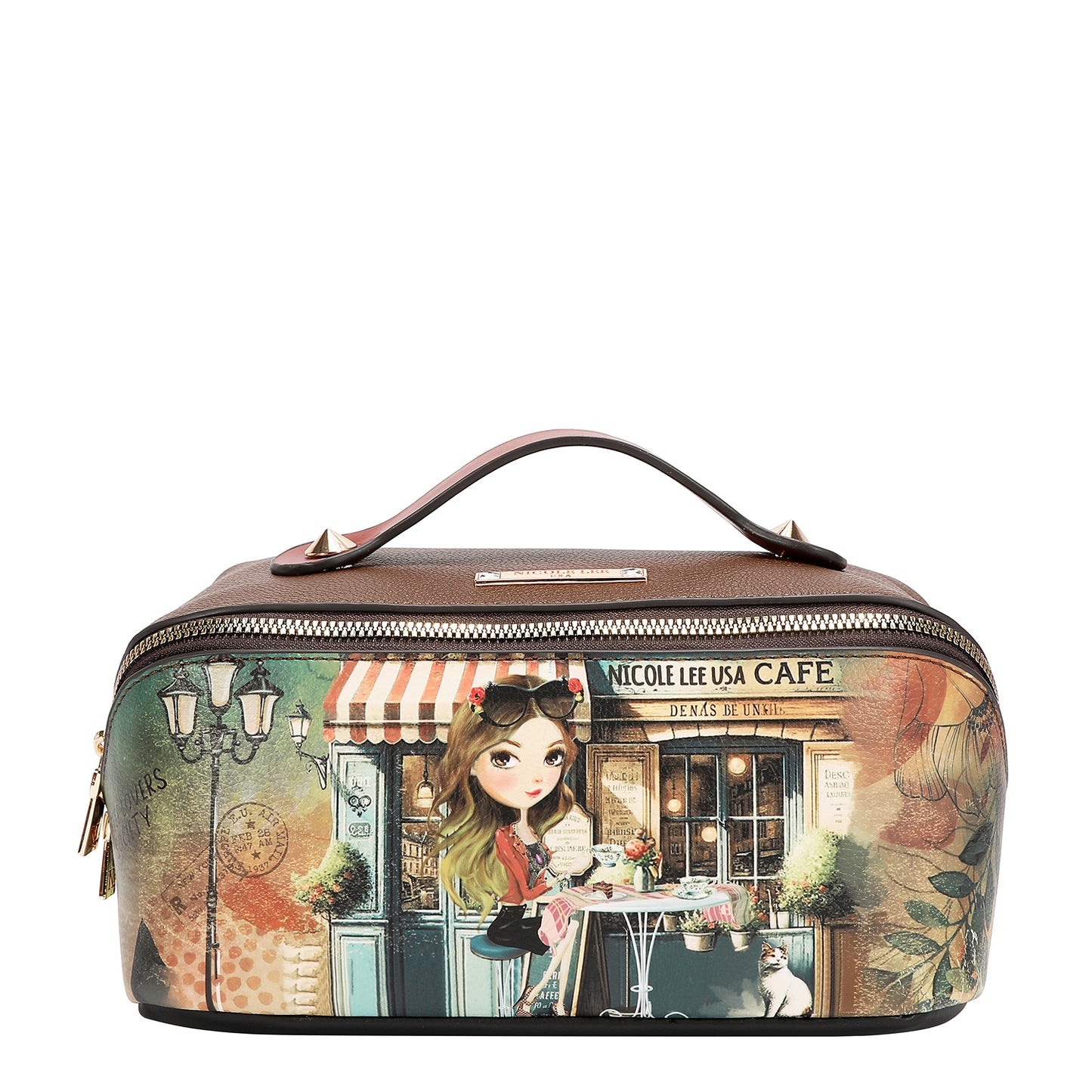 STRUCTURED TOP-HANDLE COSMETIC CASE - COS8002 VIRTUAL FRIEND