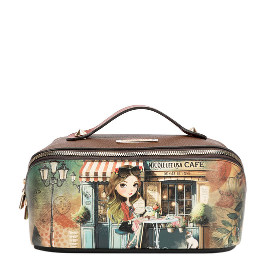 STRUCTURED TOP-HANDLE COSMETIC CASE - COS8002 VIRTUAL FRIEND