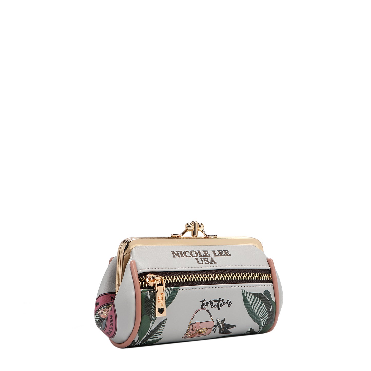 MINI KISS LOCK COIN PURSE WRISTLET - CP6614 VIRTUAL FRIEND / EMOTION