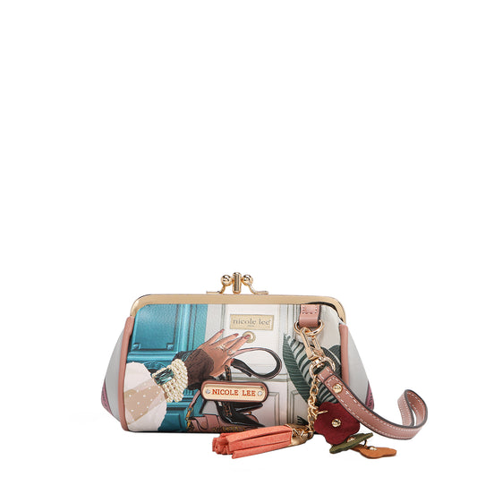 MINI KISS LOCK COIN PURSE WRISTLET - CP6614 VIRTUAL FRIEND / EMOTION