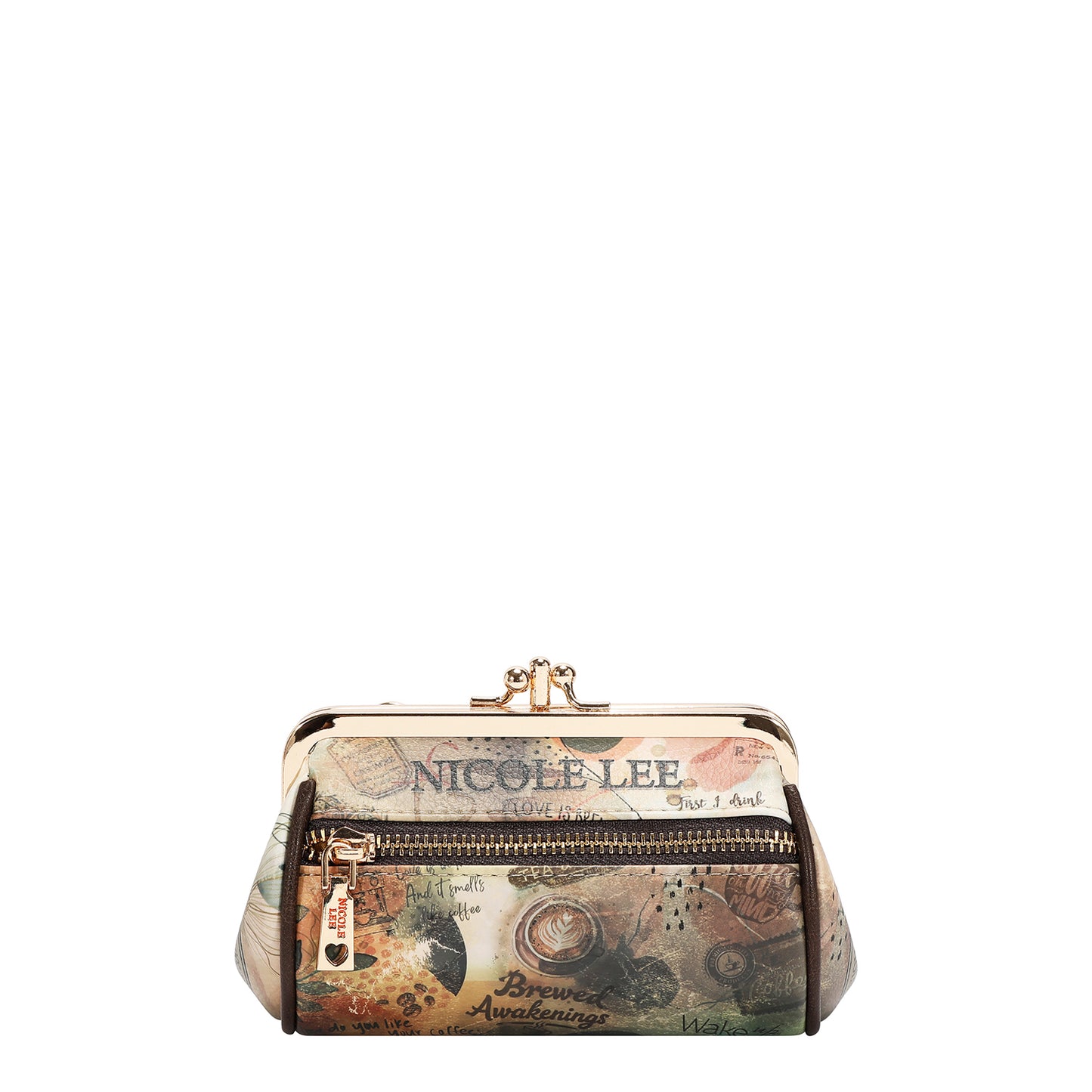MINI KISS LOCK COIN PURSE WRISTLET - CP6614 VIRTUAL FRIEND / EMOTION