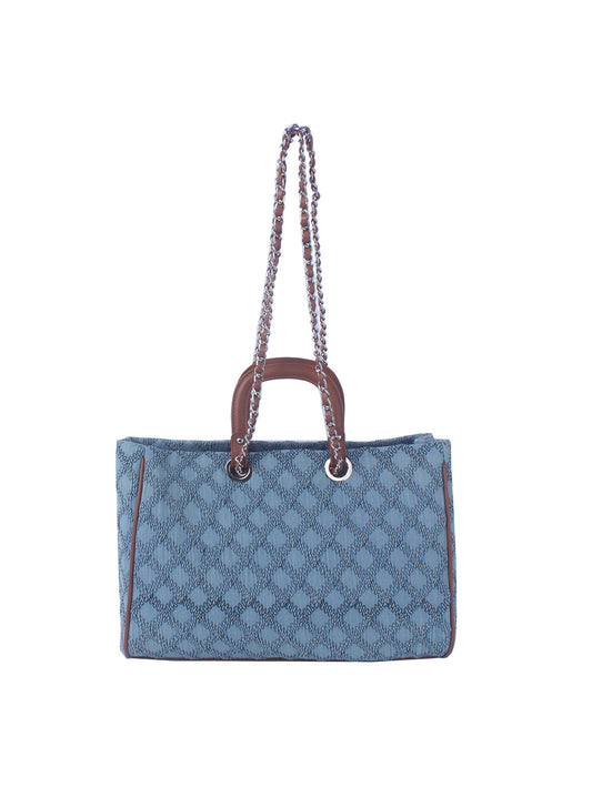 CSD015 Denim 2 Way Satchel