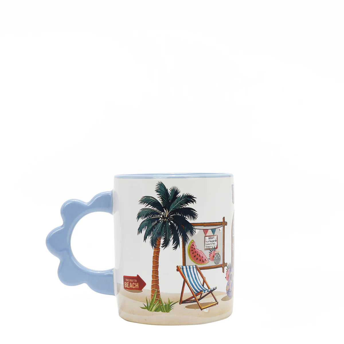 PETAL CERAMIC MUG - CUP7825 SUN AND SAND / VIOLET BLOSSOM / NAIL POLISH / QUEEN CLEOPARTA / DREAM COMES TRUE /  SAMANTHA LA BELLEZA / BEST SMILE