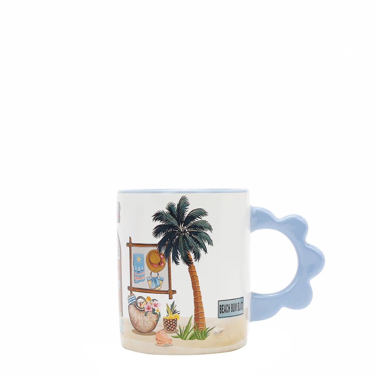 PETAL CERAMIC MUG - CUP7825 SUN AND SAND / VIOLET BLOSSOM / NAIL POLISH / QUEEN CLEOPARTA / DREAM COMES TRUE /  SAMANTHA LA BELLEZA / BEST SMILE