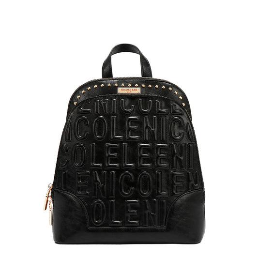EMBOSSED LOGO BACKPACK - EMB17452 WINE / BROWN / OLIVE / WHITE / BLACK