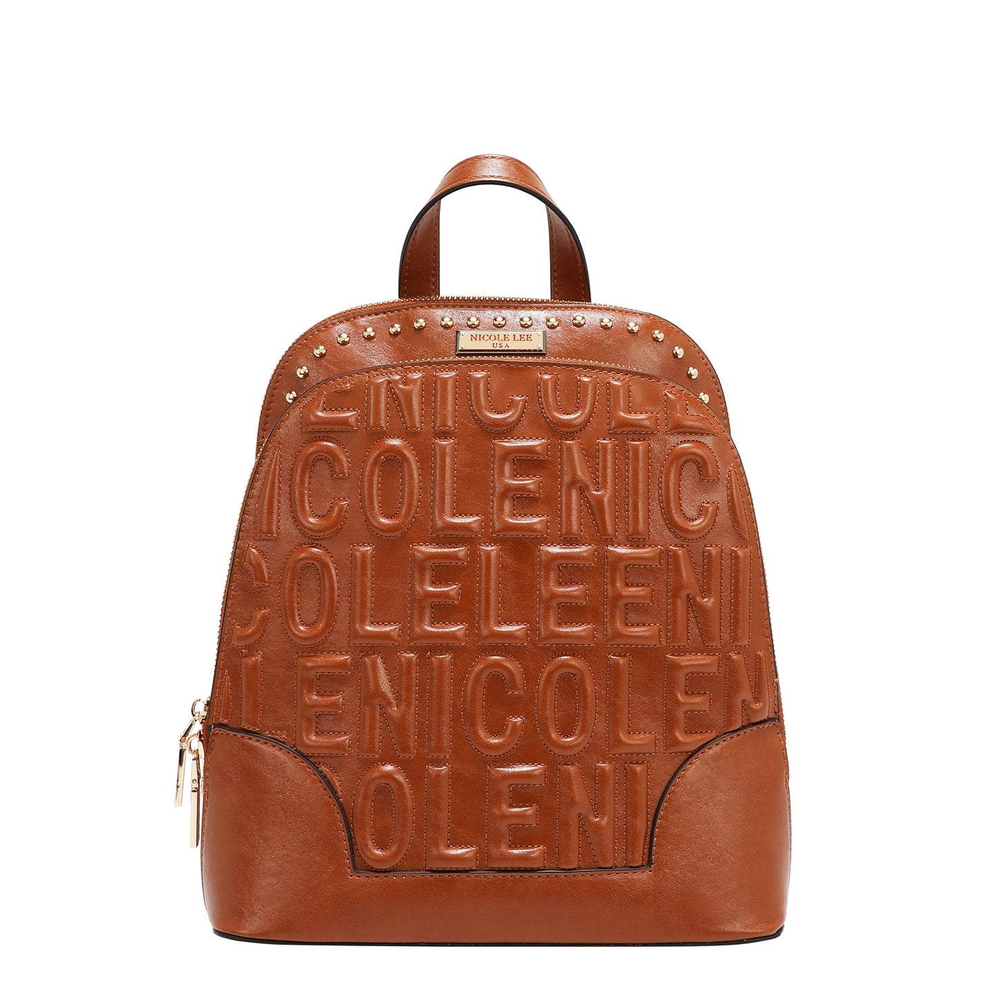 EMBOSSED LOGO BACKPACK - EMB17452 WINE / BROWN / OLIVE / WHITE / BLACK