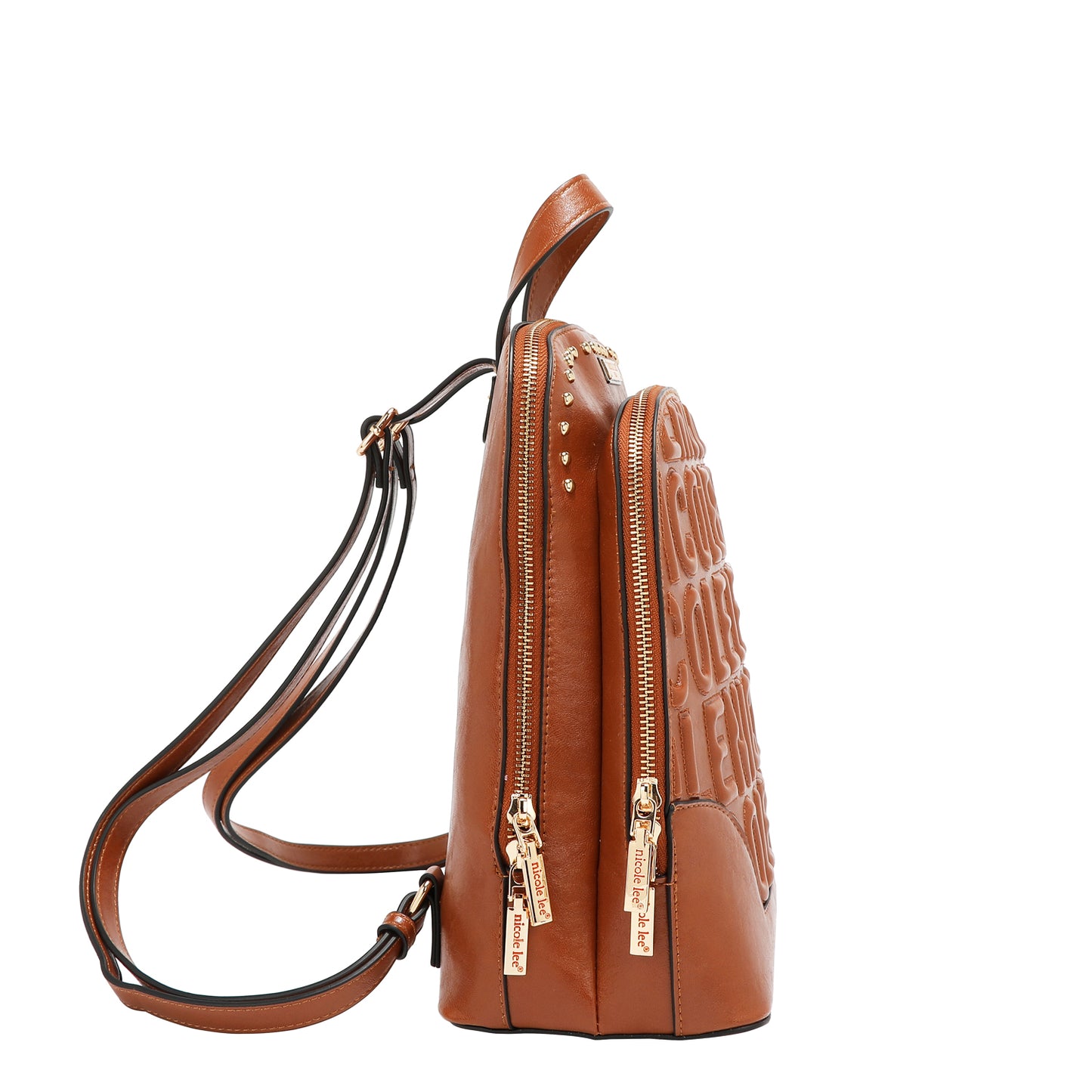EMBOSSED LOGO BACKPACK - EMB17452 WINE / BROWN / OLIVE / WHITE / BLACK