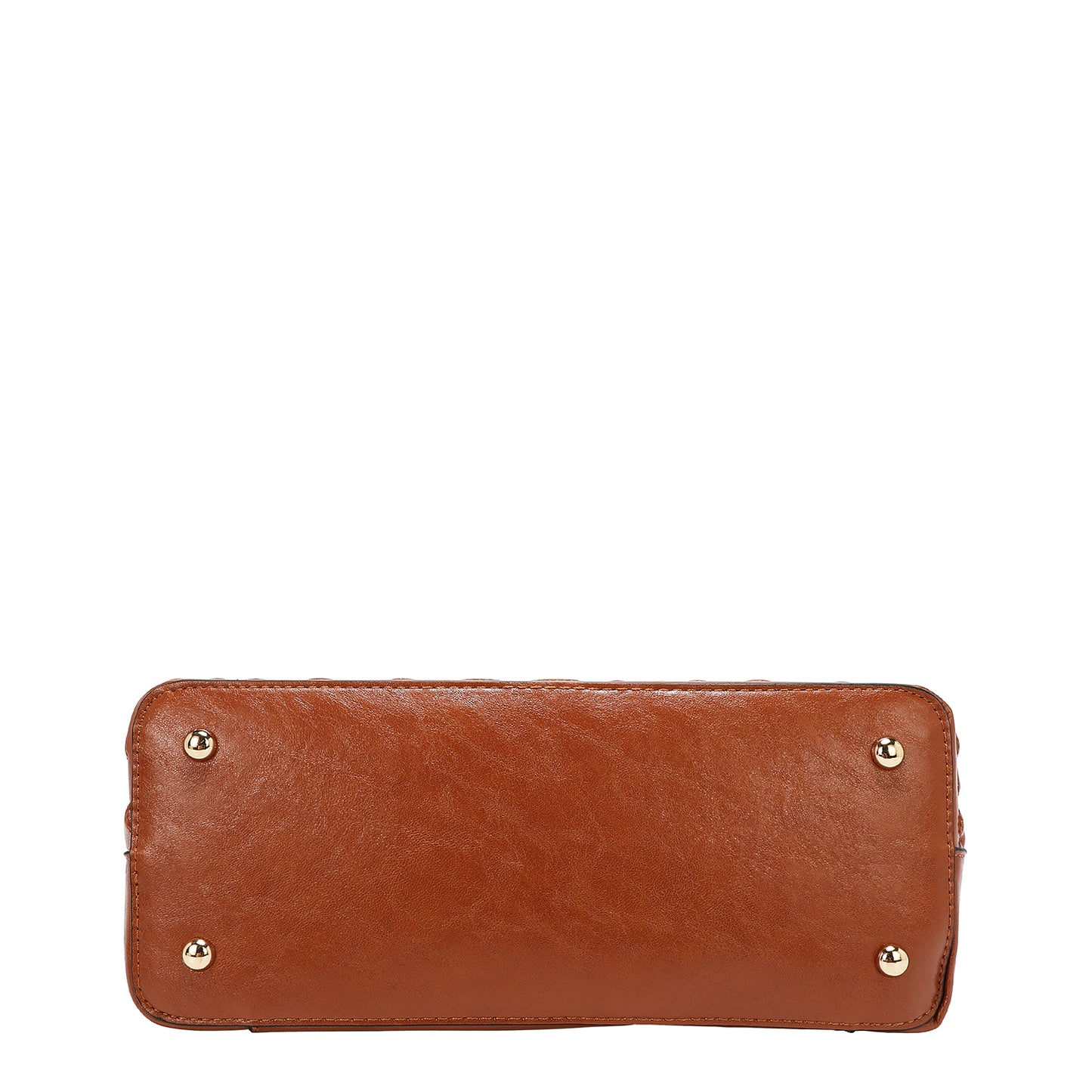 EMBOSSED LOGO DOME BAG - EMB17453 OLIVE / WHITE / BLACK/ BROWN