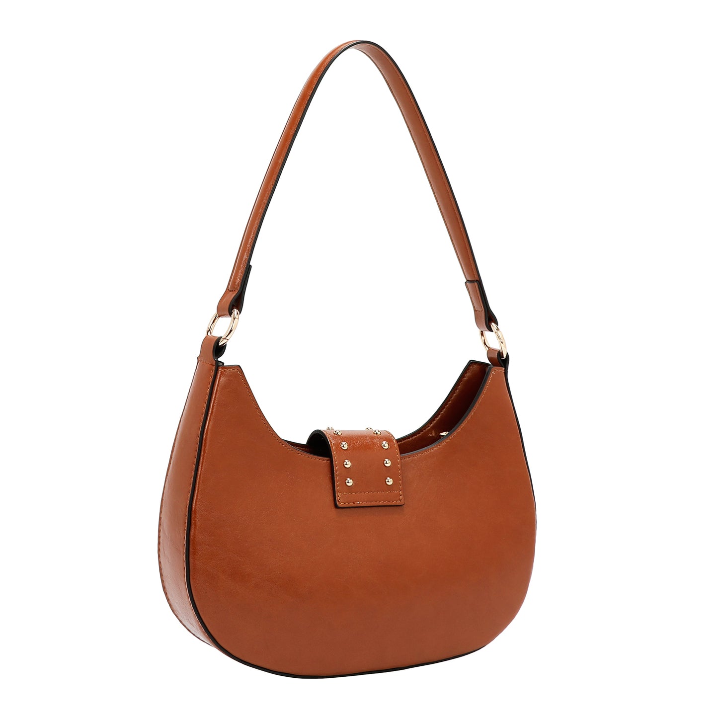 EMBOSSED LOGO SHOULDER BAG - EMB17454 BLACK / WHITE / OLIVE / WINE / BROWN