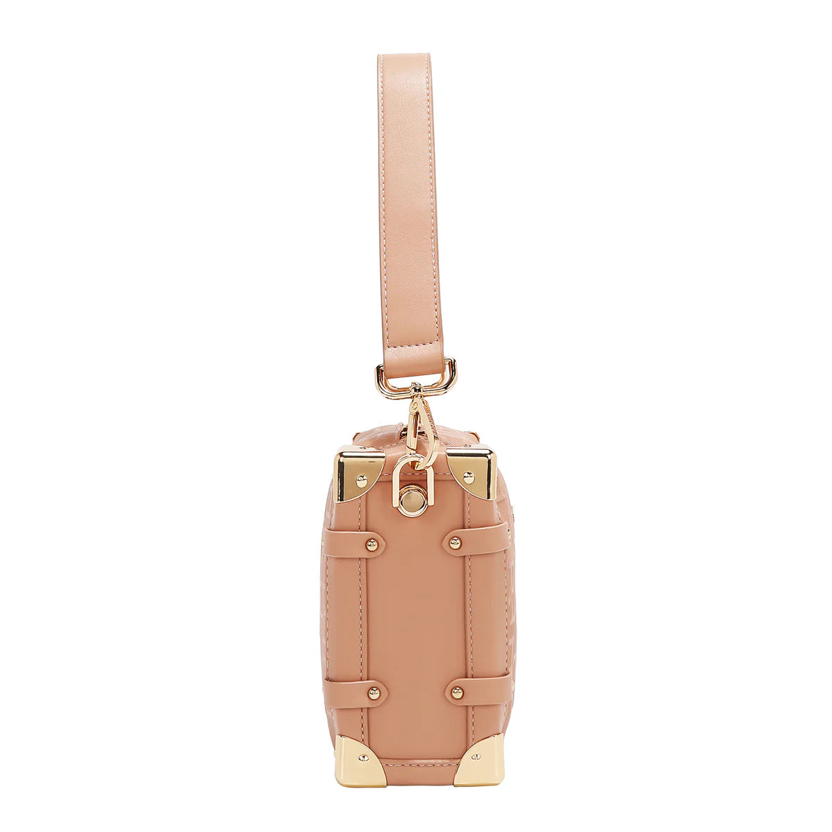 EMBOSSED ELEGANCE SQUARE SHOULDER BAG -  EMB17506 CHAMPAGNE / BURGUNDY / BLACK / BROWN / OLIVE/ PINK