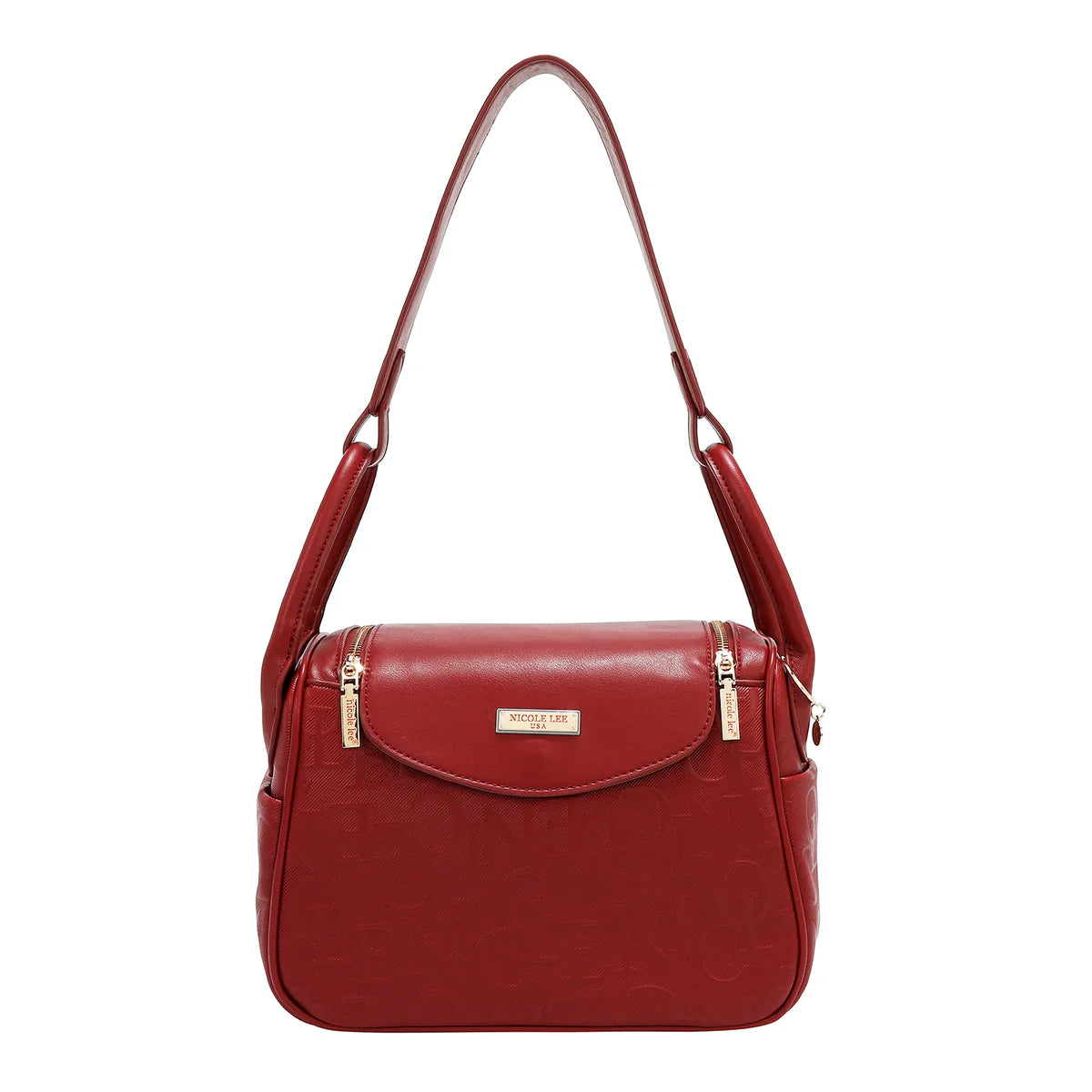 EMBOSSED ELEGANCE SHOULDER BAG - EMB17507 PINK / BLACK / BURGUNDY / CHAMPAGNE / OLIVE / BROWN