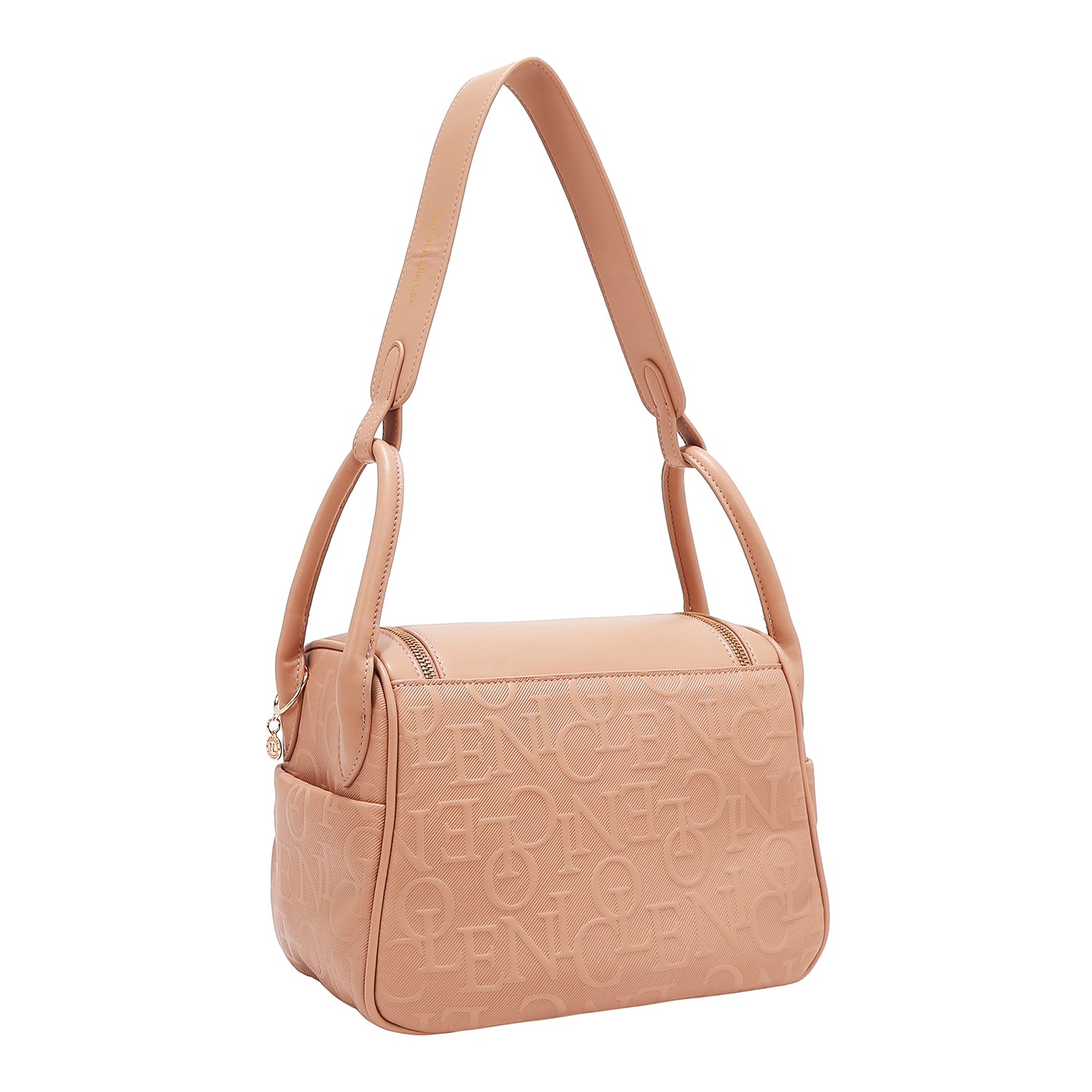 EMBOSSED ELEGANCE SHOULDER BAG - EMB17507 BLACK / BURGUNDY / CHAMPAGNE / OLIVE / PINK / BROWN