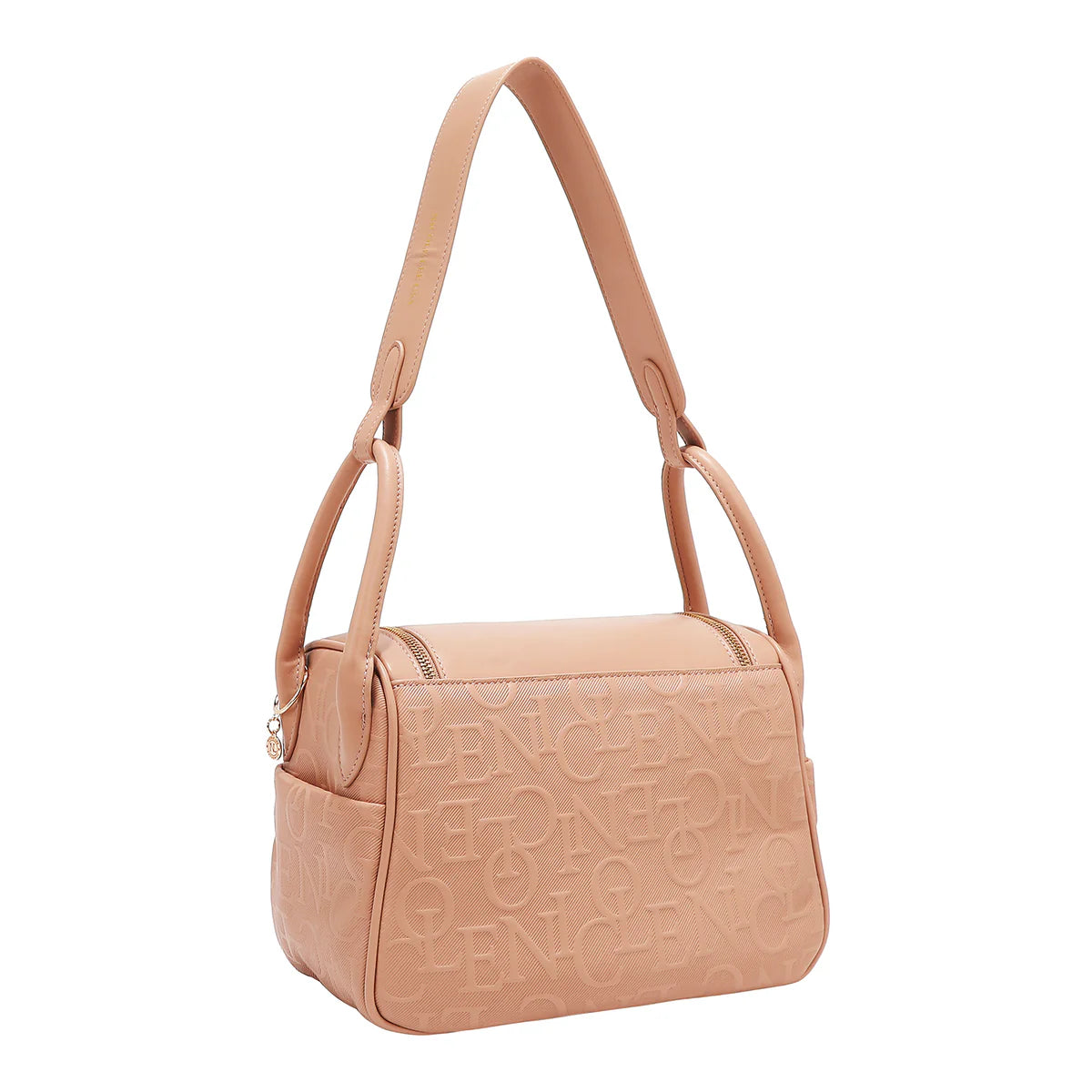 EMBOSSED ELEGANCE SHOULDER BAG - EMB17507 PINK / BLACK / BURGUNDY / CHAMPAGNE / OLIVE / BROWN