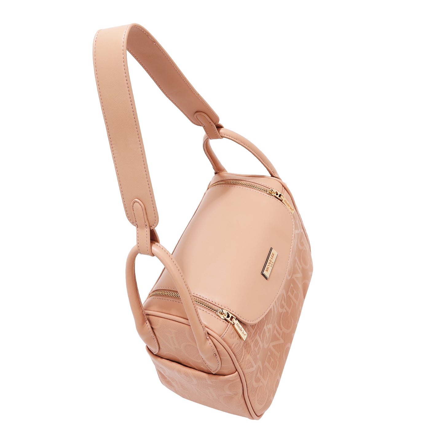 EMBOSSED ELEGANCE SHOULDER BAG - EMB17507 BLACK / BURGUNDY / CHAMPAGNE / OLIVE / PINK / BROWN