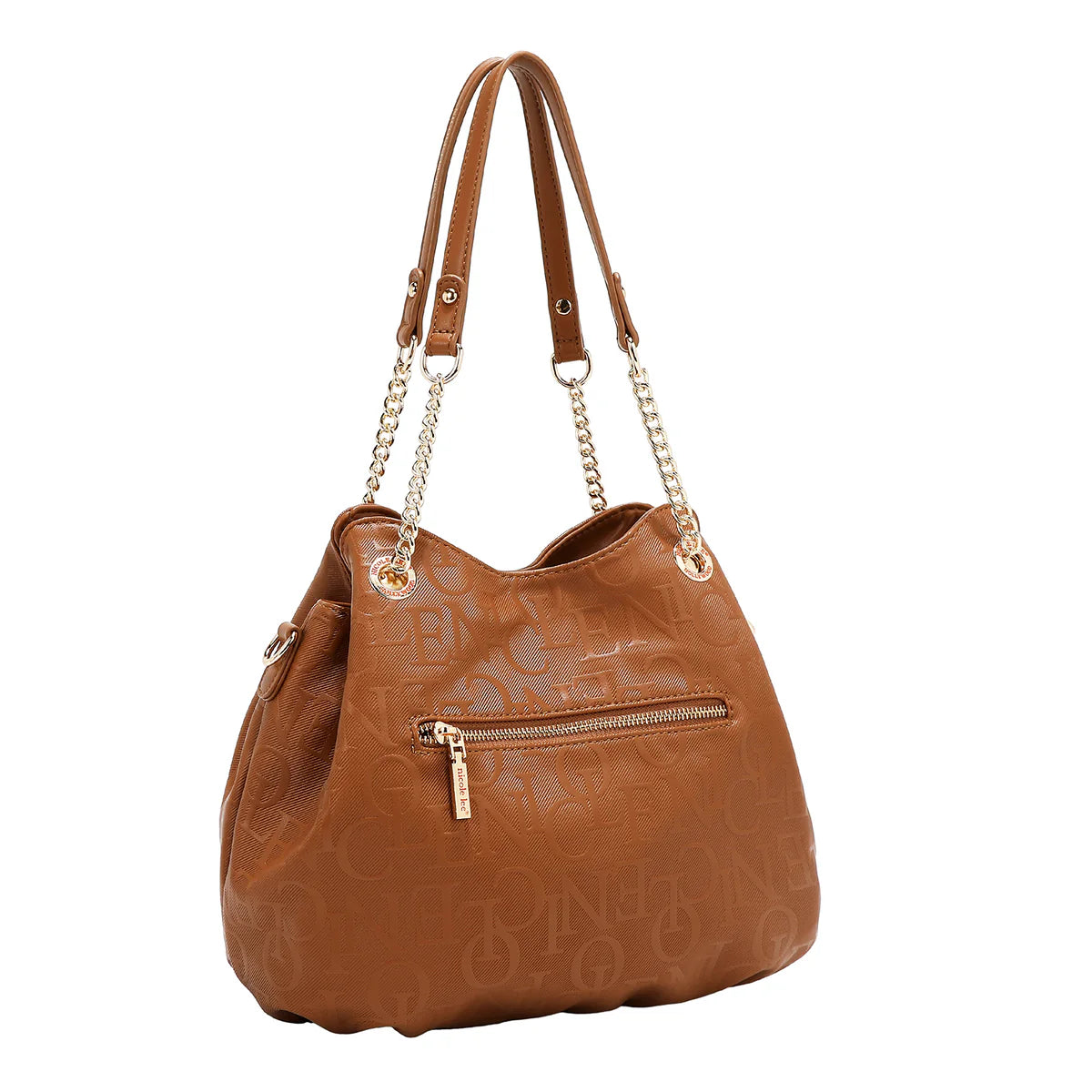 EMBOSSED ELEGANCE HANDBAG - EMB17512 OLIVE / BURGUNDY / PINK / CHAMPAGNE