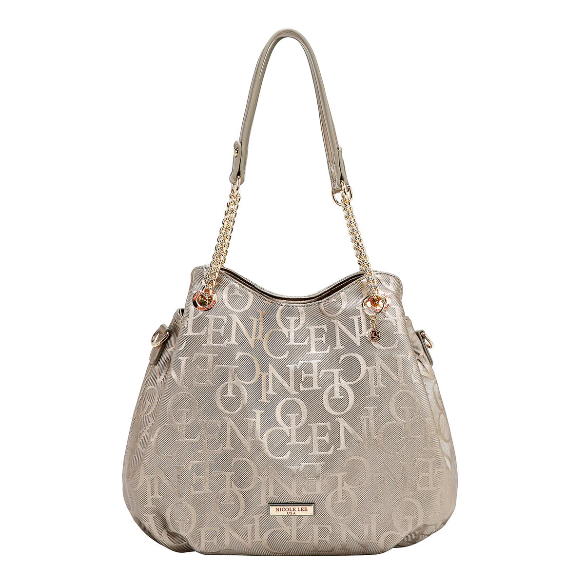 EMBOSSED ELEGANCE HANDBAG - EMB17512 OLIVE / BURGUNDY / PINK / CHAMPAGNE