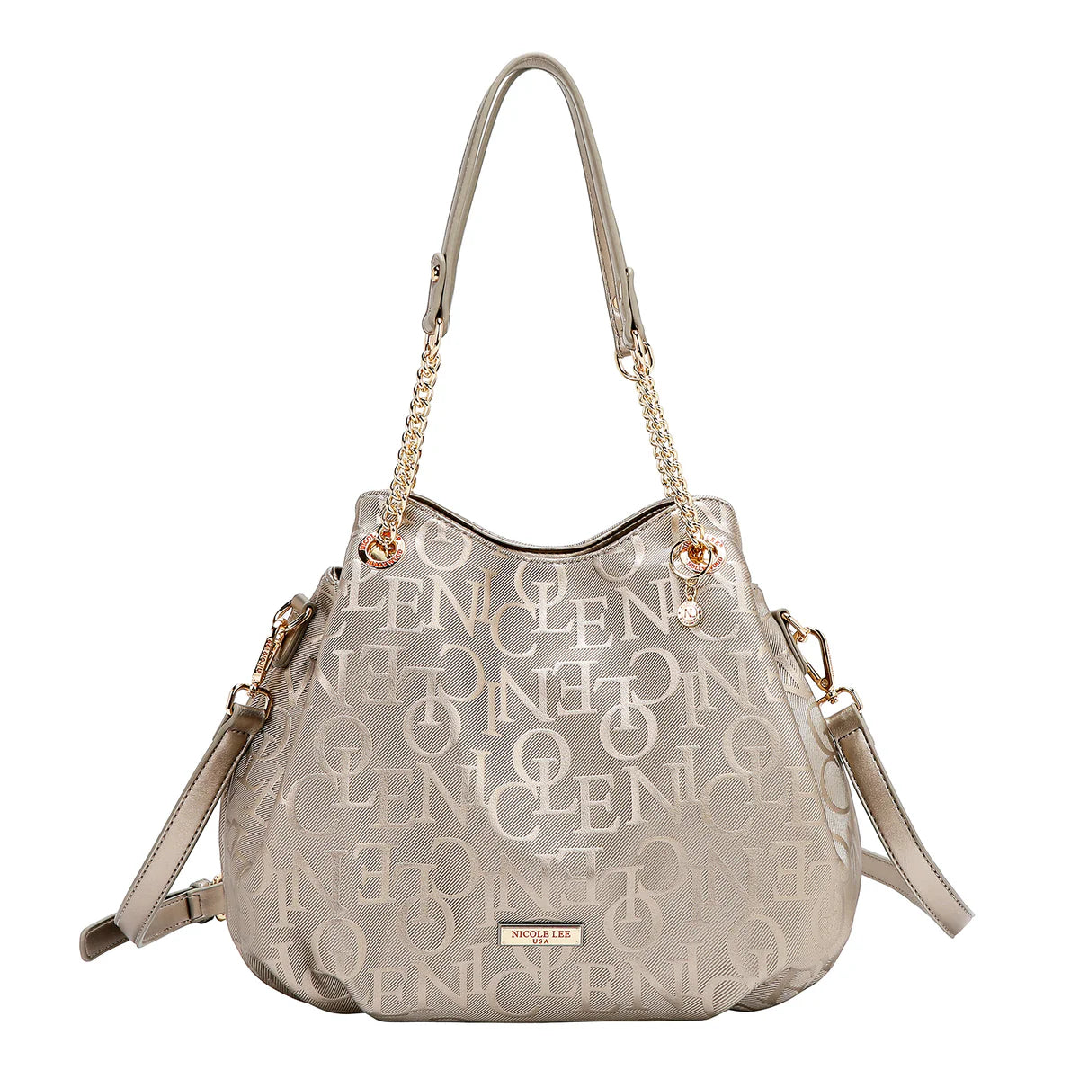 EMBOSSED ELEGANCE HANDBAG - EMB17512 OLIVE / BURGUNDY / PINK / CHAMPAGNE