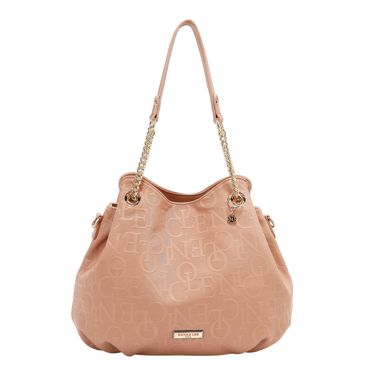 EMBOSSED ELEGANCE HANDBAG - EMB17512 OLIVE / BURGUNDY / PINK / CHAMPAGNE