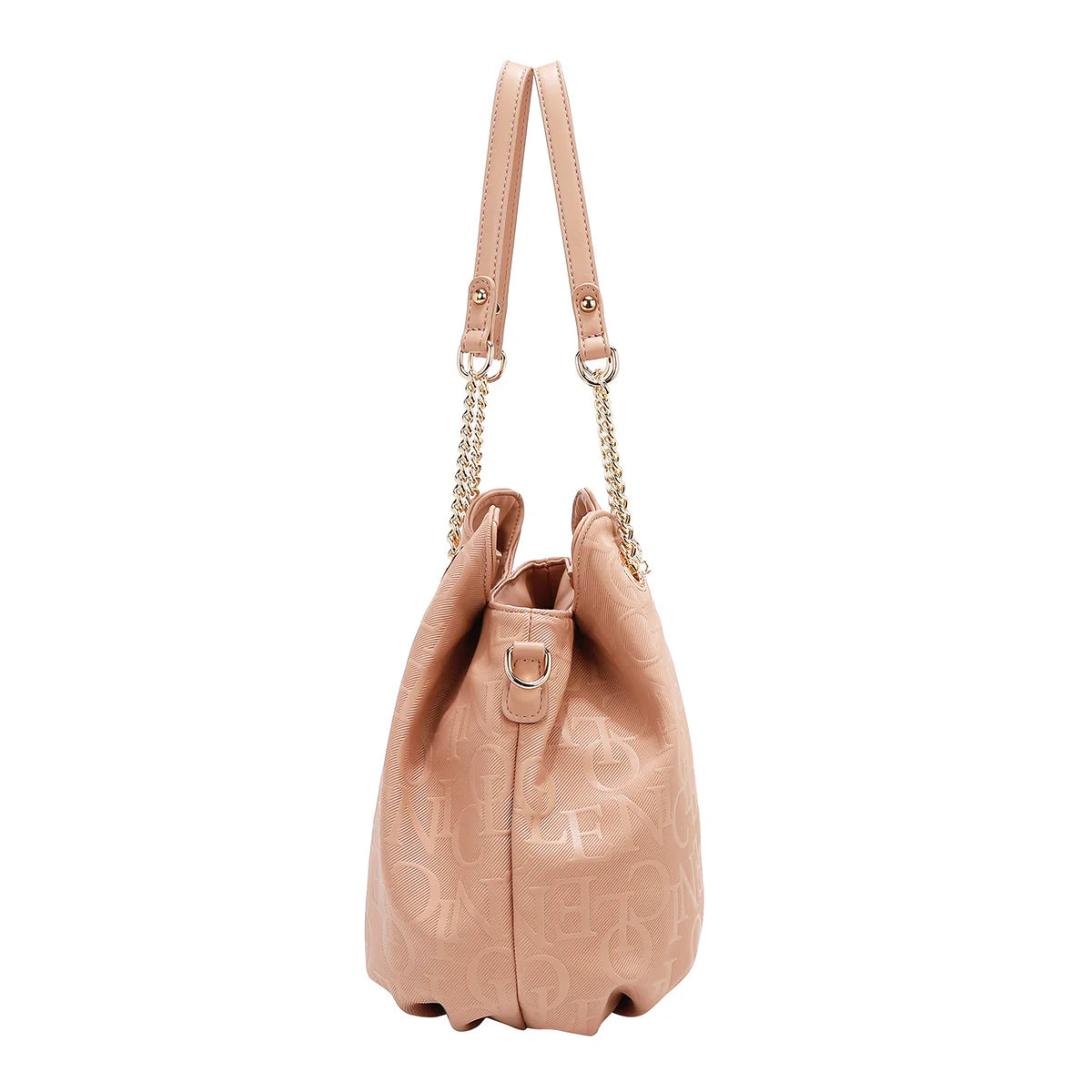 EMBOSSED ELEGANCE HANDBAG - EMB17512 OLIVE / BURGUNDY / PINK / CHAMPAGNE