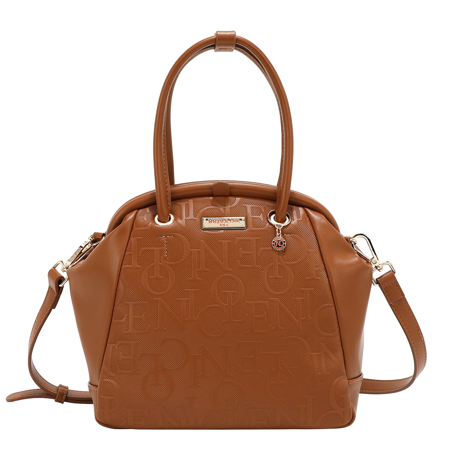 EMBOSSED ELEGANCE FRAME SHOULDER BAG - EMB17513 BROWN / BLACK/ PINK / CHAMPAGNE / BURGUNDY / OLIVE