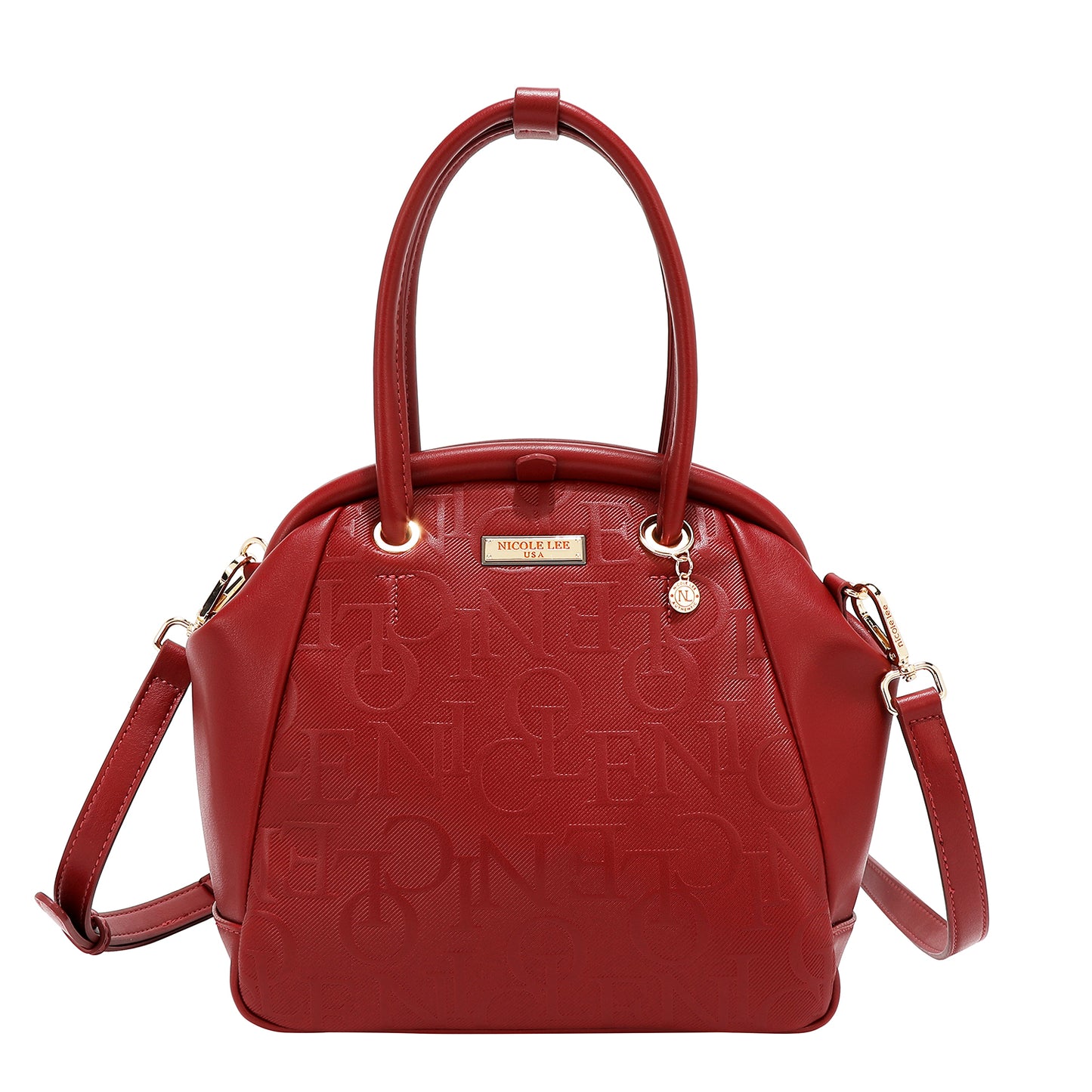EMBOSSED ELEGANCE FRAME SHOULDER BAG - EMB17513 BROWN / BLACK/ PINK / CHAMPAGNE / BURGUNDY / OLIVE