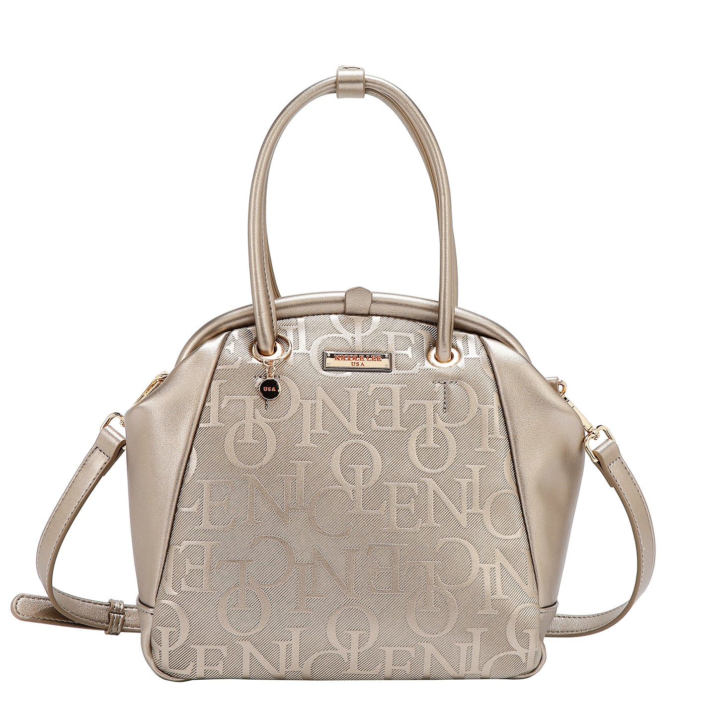 EMBOSSED ELEGANCE FRAME SHOULDER BAG - EMB17513 BROWN / BLACK/ PINK / CHAMPAGNE / BURGUNDY / OLIVE