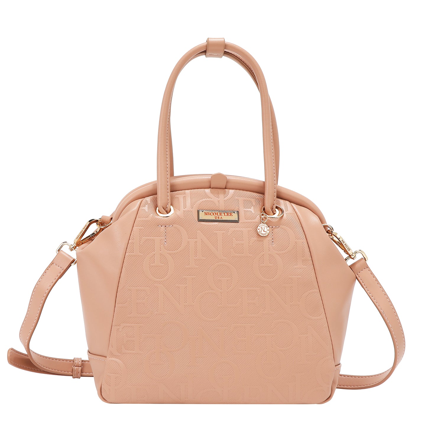 EMBOSSED ELEGANCE FRAME SHOULDER BAG - EMB17513 BROWN / BLACK/ PINK / CHAMPAGNE / BURGUNDY / OLIVE