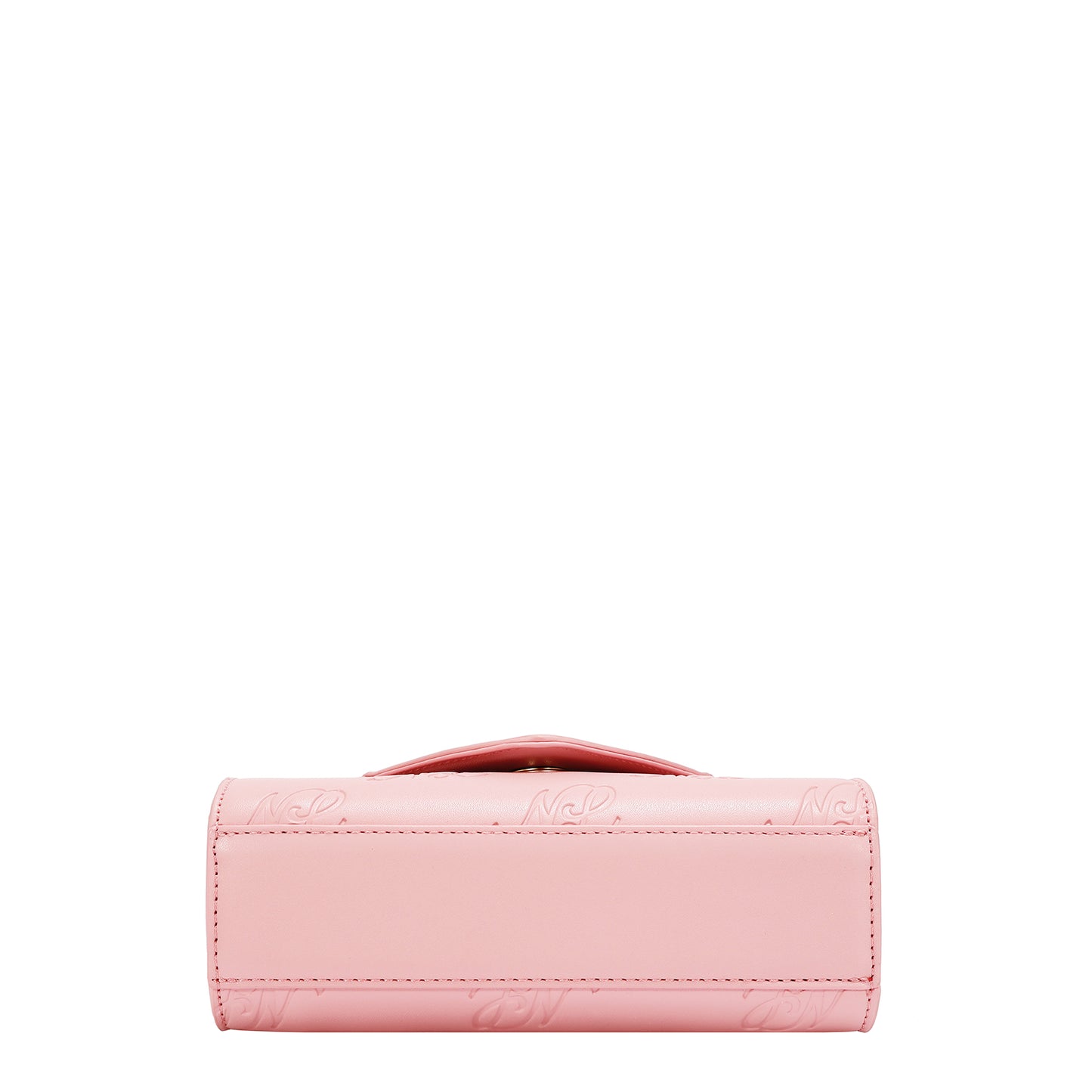 EMBOSSED NL CURVE SMALL TOP HANDLE BAG - EMB17670 BLACK/ SILVER / PINK / TAUPE