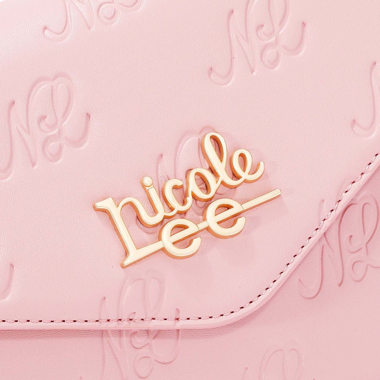EMBOSSED NL CURVE FLAP SHOULDER BAG - EMB17674