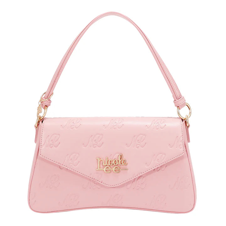 EMBOSSED NL CURVE FLAP SHOULDER BAG - EMB17674