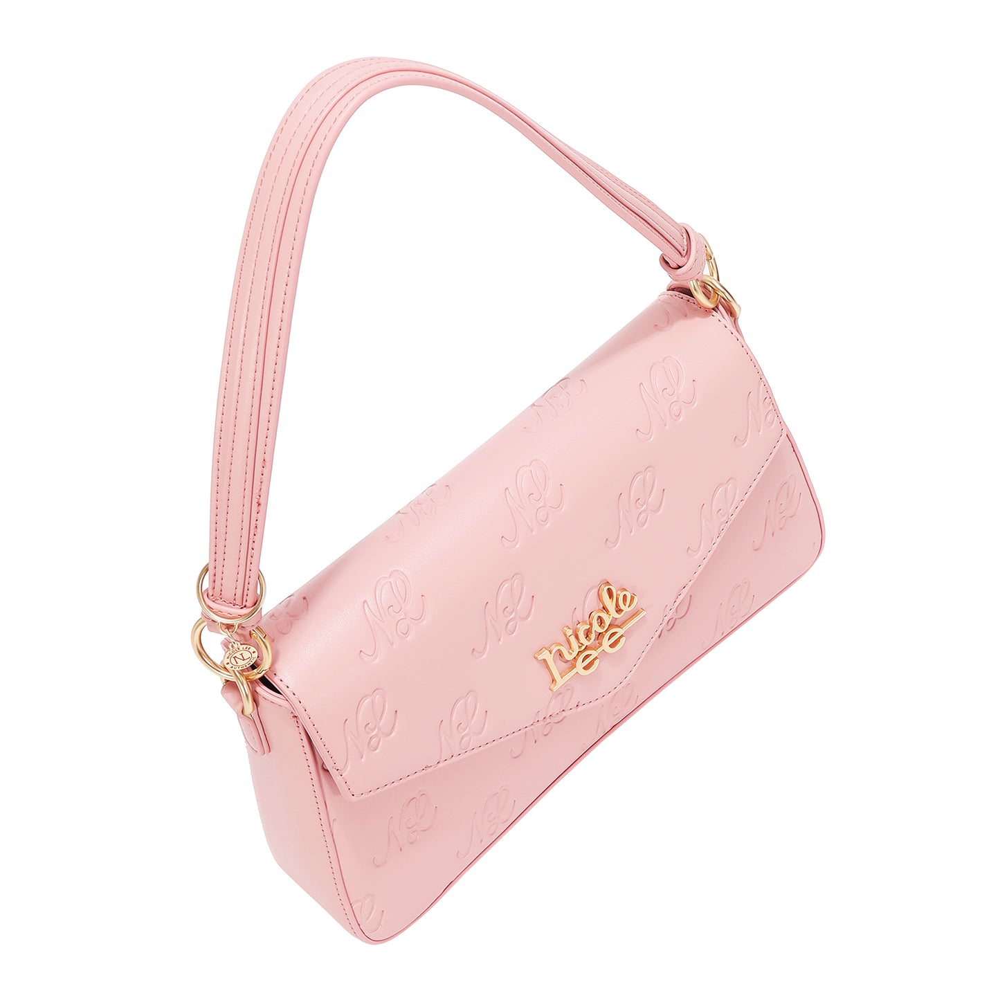 EMBOSSED NL CURVE FLAP SHOULDER BAG - EMB17674