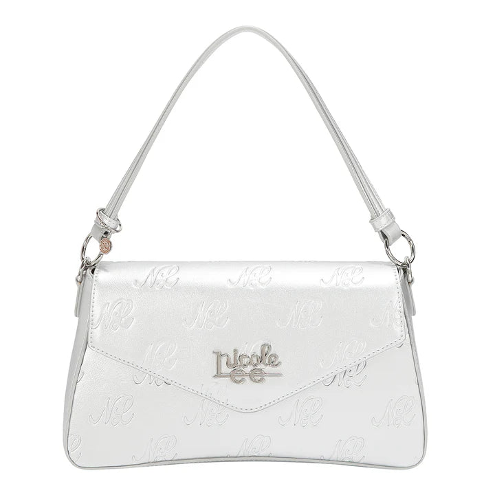 EMBOSSED NL CURVE FLAP SHOULDER BAG - EMB17674