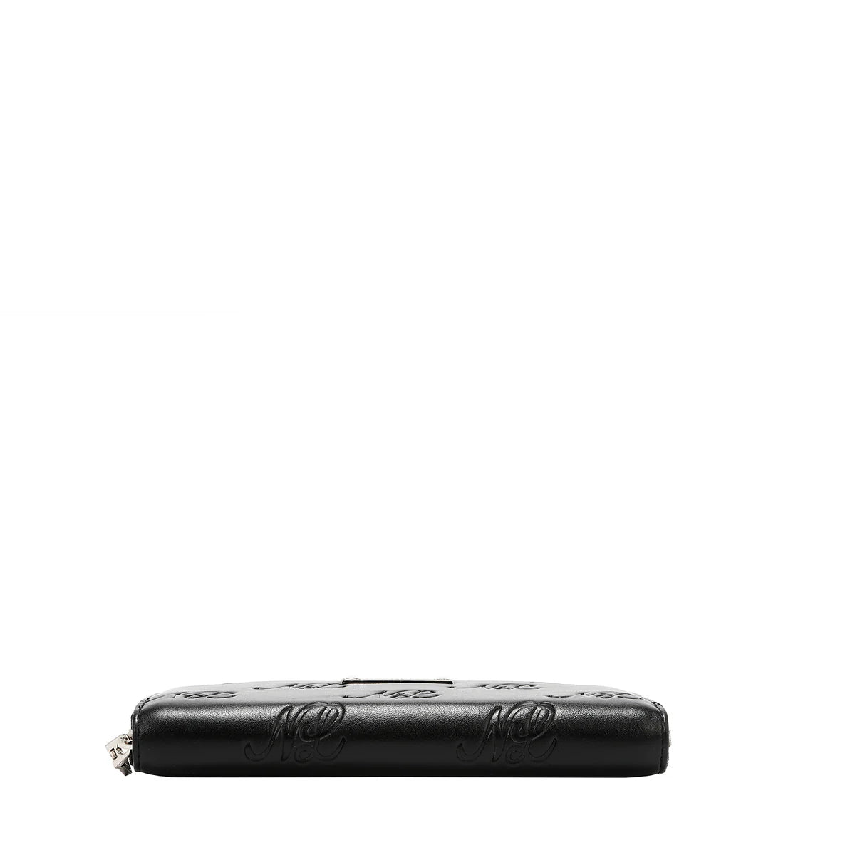 EMBOSSED NL CURVE WALLET -  EMB8035 TAUPE / PINK / BLACK / SILVER