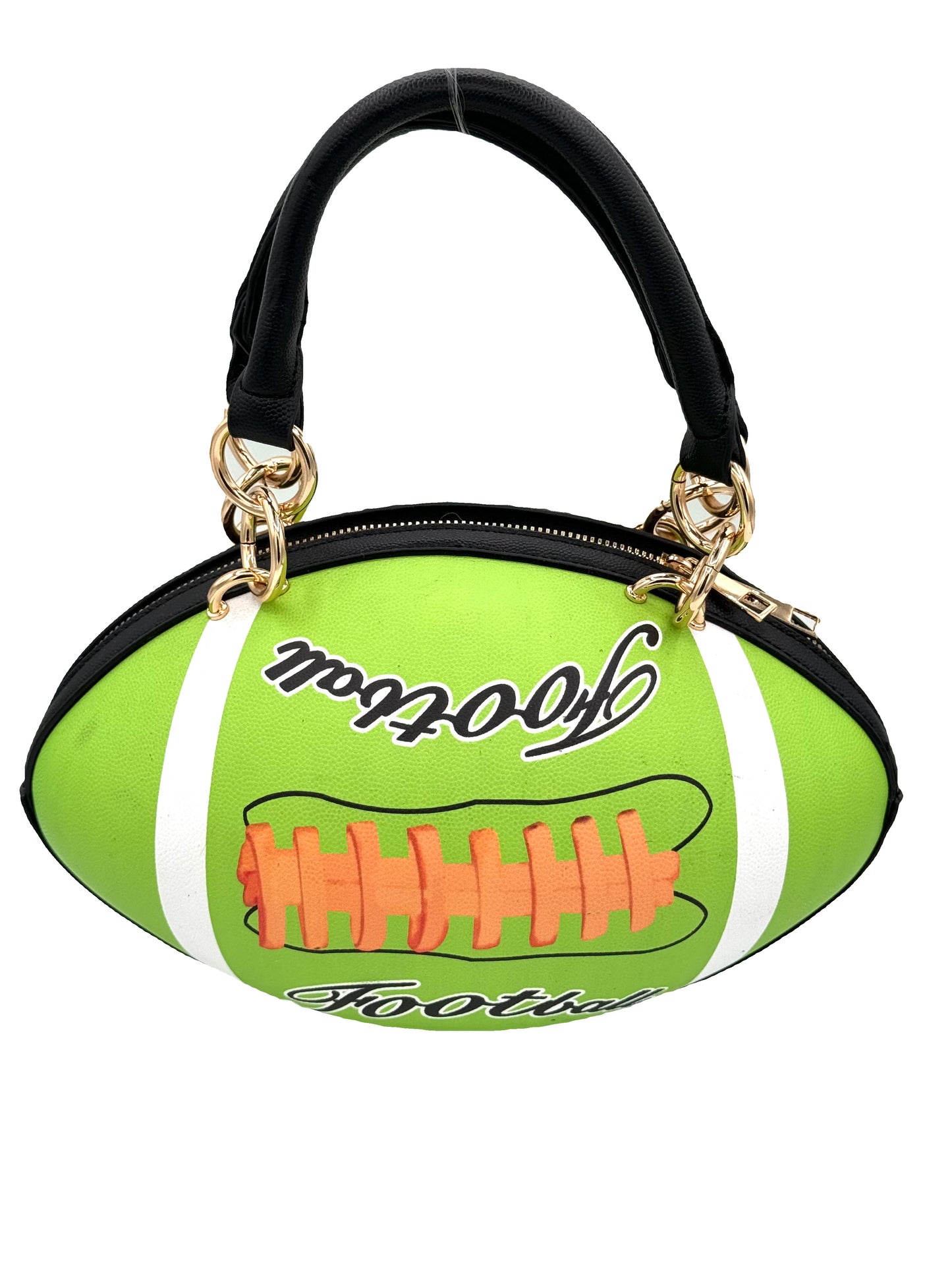 6676 FASHION BROWN FOOTBALL CHAIN CROSSBODY BAG