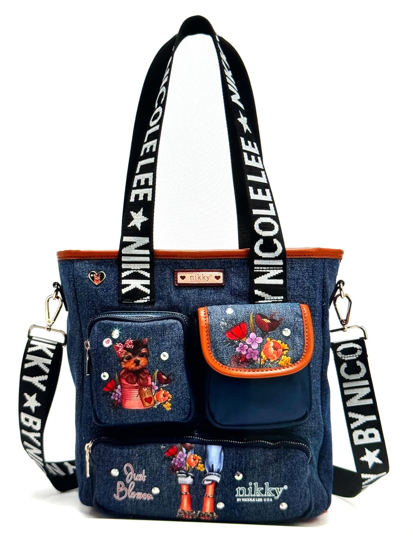 NK12437 Denim Tote Bag