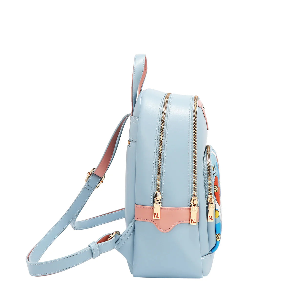 FLORAL POP BACKPACK - FLO17482 BLACK / BLUE / TAUPE / GREEN / PINK