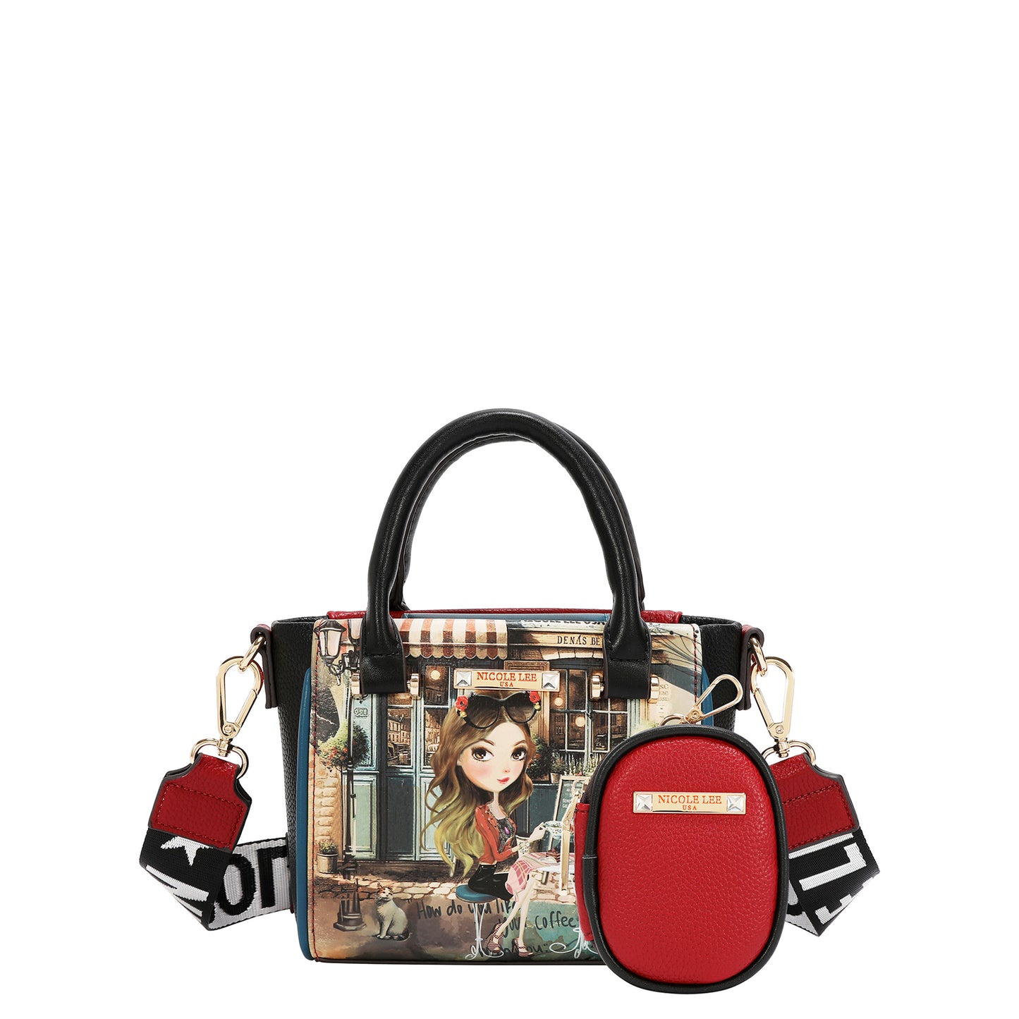 2PC GIFT SET / MINI CROSSBODY AND POUCH - GFT17675 VIRTUAL FRIEND
