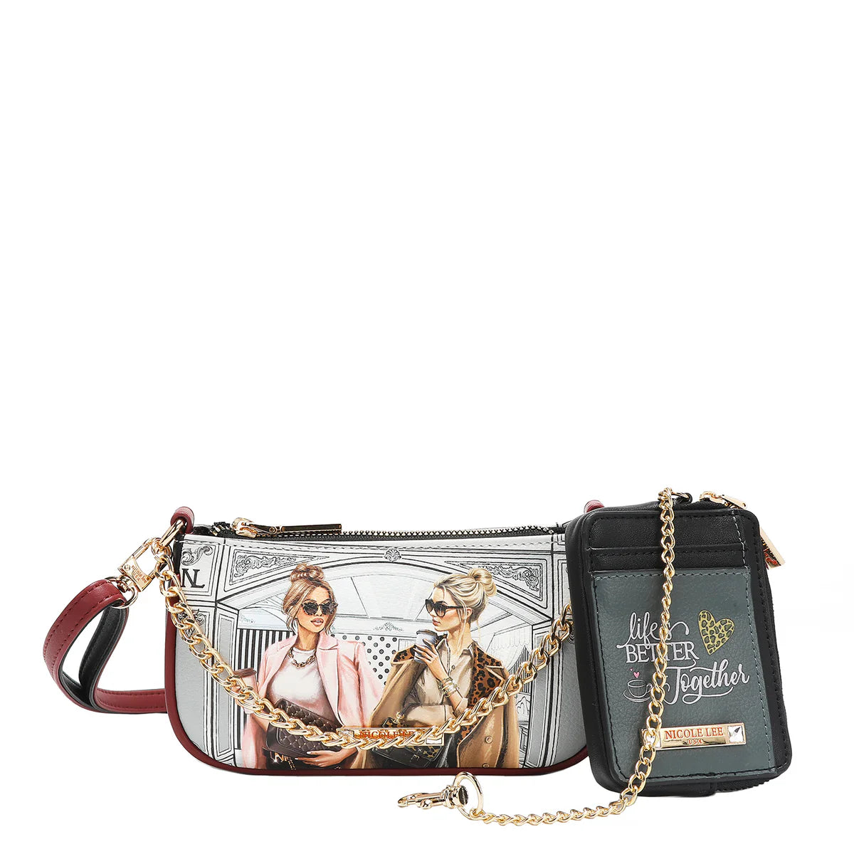 2 PIECE GIFT SET (Crossbody + Wallet) - GSET17119 BLIND DATE / AKIKO LA BELLEZA / LADIES NIGHT OUT / FAMILY YEARBOOK / THE QUEEN