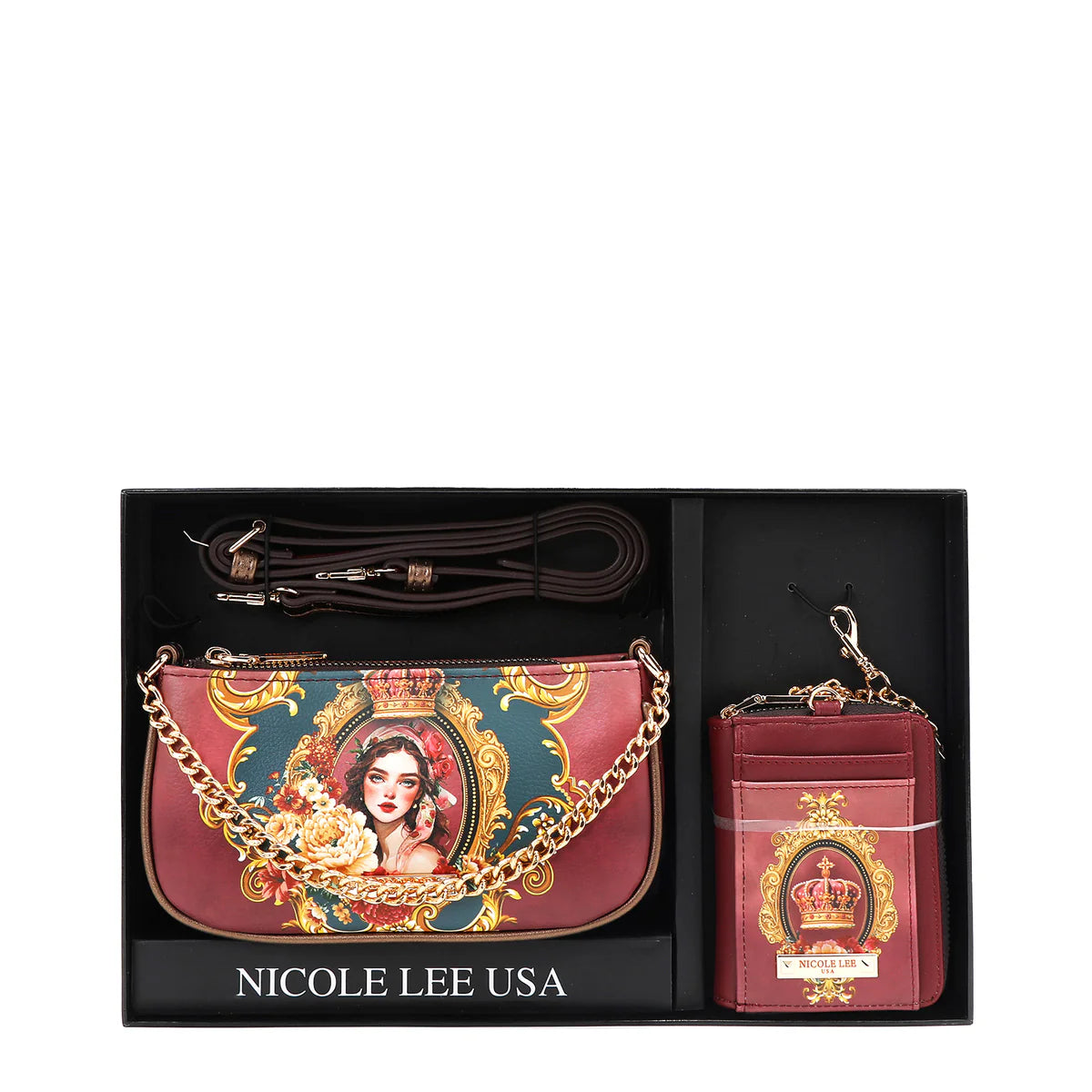 2 PIECE GIFT SET (Crossbody + Wallet) - GSET17119 BLIND DATE / AKIKO LA BELLEZA / LADIES NIGHT OUT / FAMILY YEARBOOK / THE QUEEN