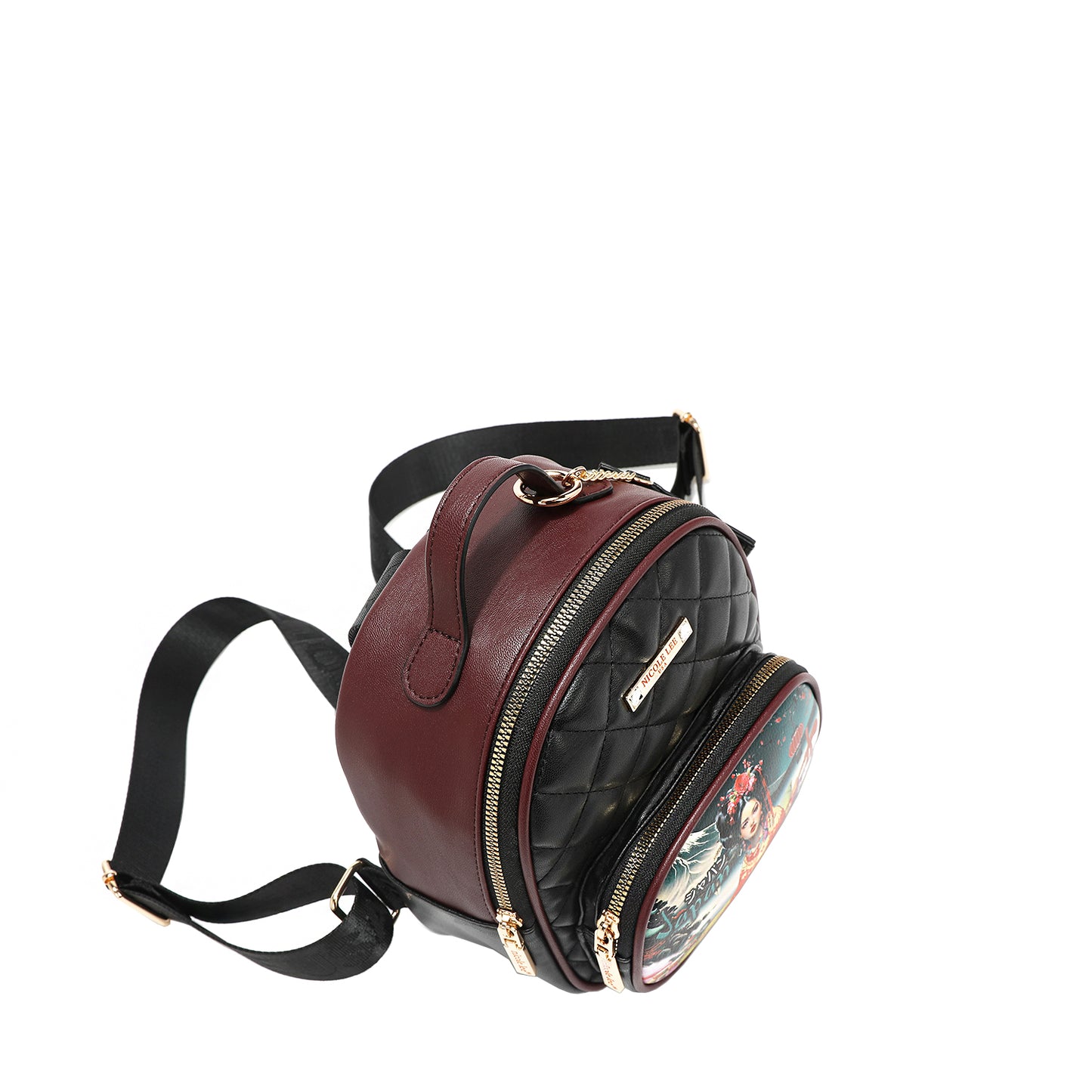 2 PIECE GIFT SET (Mini Backpack + Card Holder) - GSET17120 HOLLYWOOD DRIVE / BLIND DATE /  AKIKO LA BELLEZA /  LADIES NIGHT OUT /  FAMILY YEARBOOK /