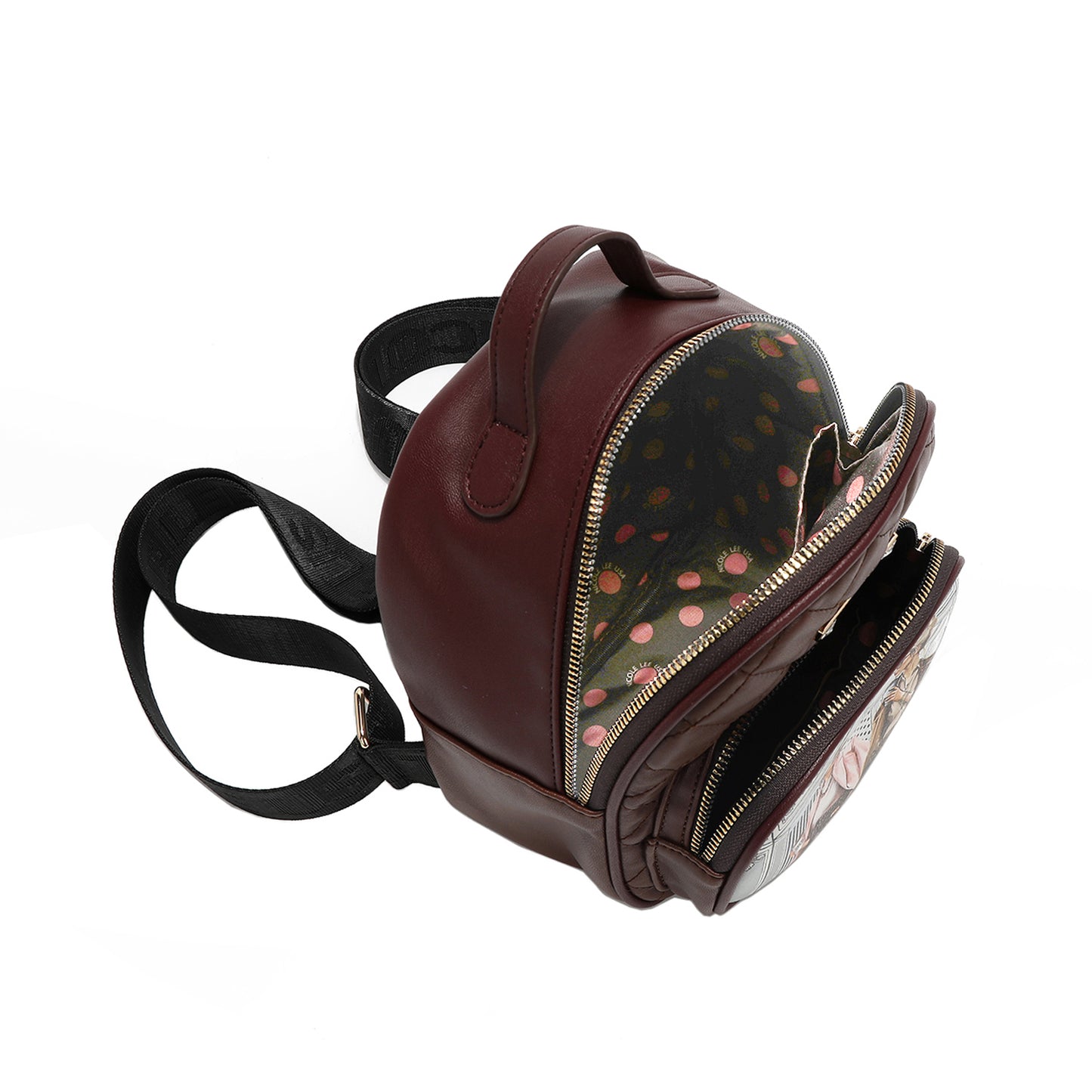 2 PIECE GIFT SET (Mini Backpack + Card Holder) - GSET17120 HOLLYWOOD DRIVE / BLIND DATE /  AKIKO LA BELLEZA /  LADIES NIGHT OUT /  FAMILY YEARBOOK /